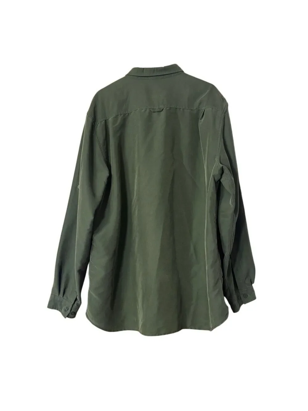 THE NORTH FACE Men’s XXL long sleeve shirt button-Up green hiking outdoors